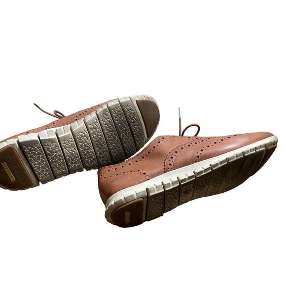 Cole Haan ZERØGRAND Wingtip Oxfords- Woodbury Leather-ivory- size 8.5 - Picture 8 of 8